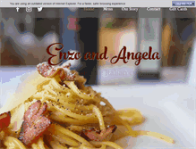 Tablet Screenshot of enzoandangela.com